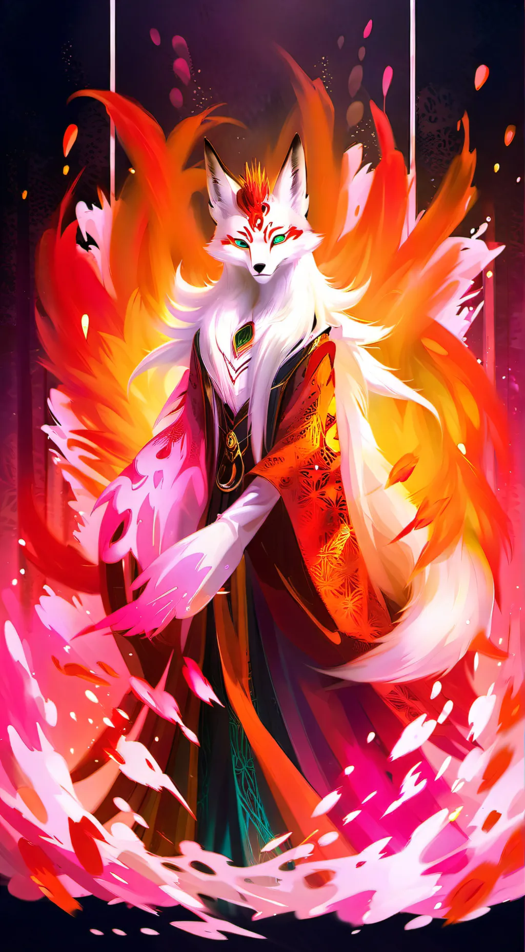 ai character: Kitsunetsuki background