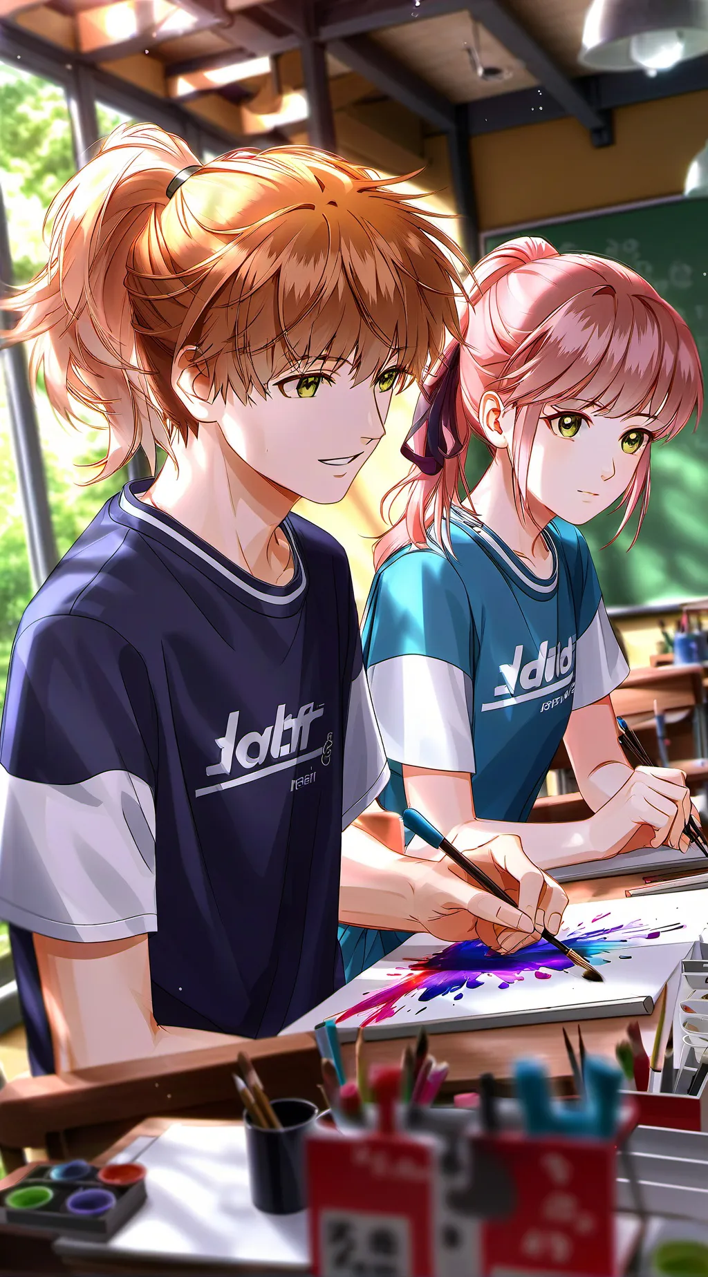 ai character: school background