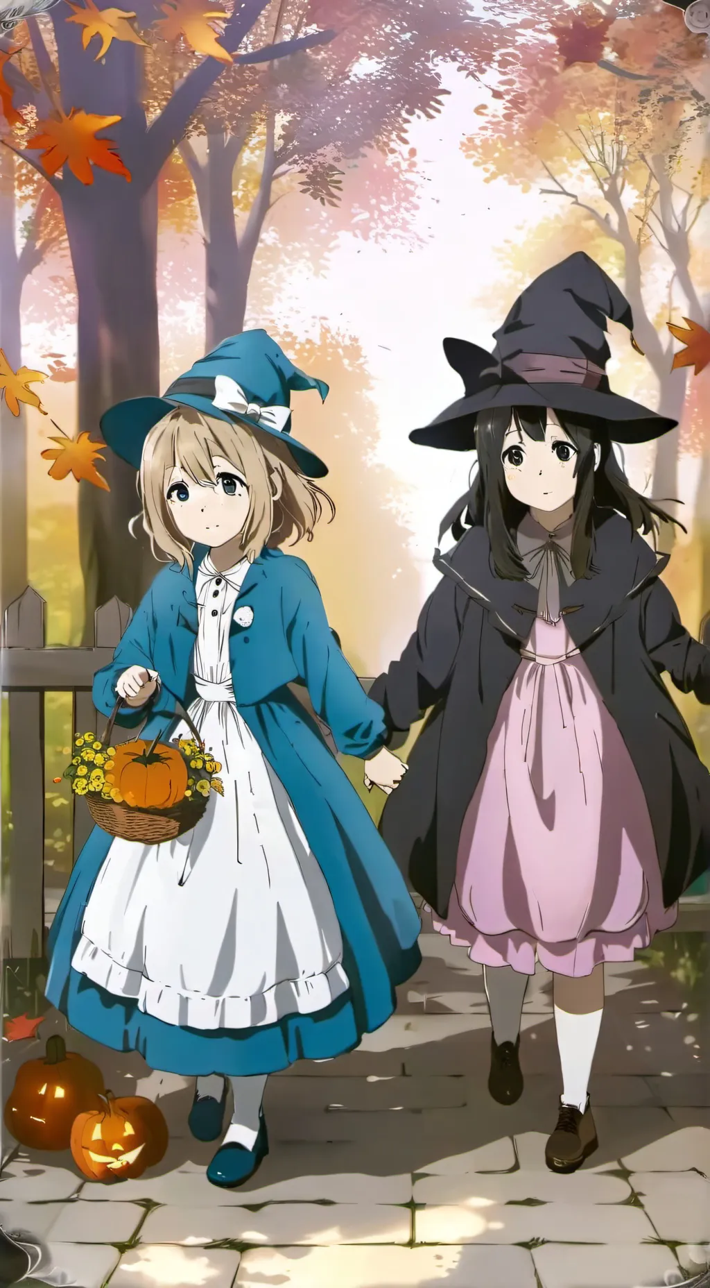 ai character: Lily and Rose  background