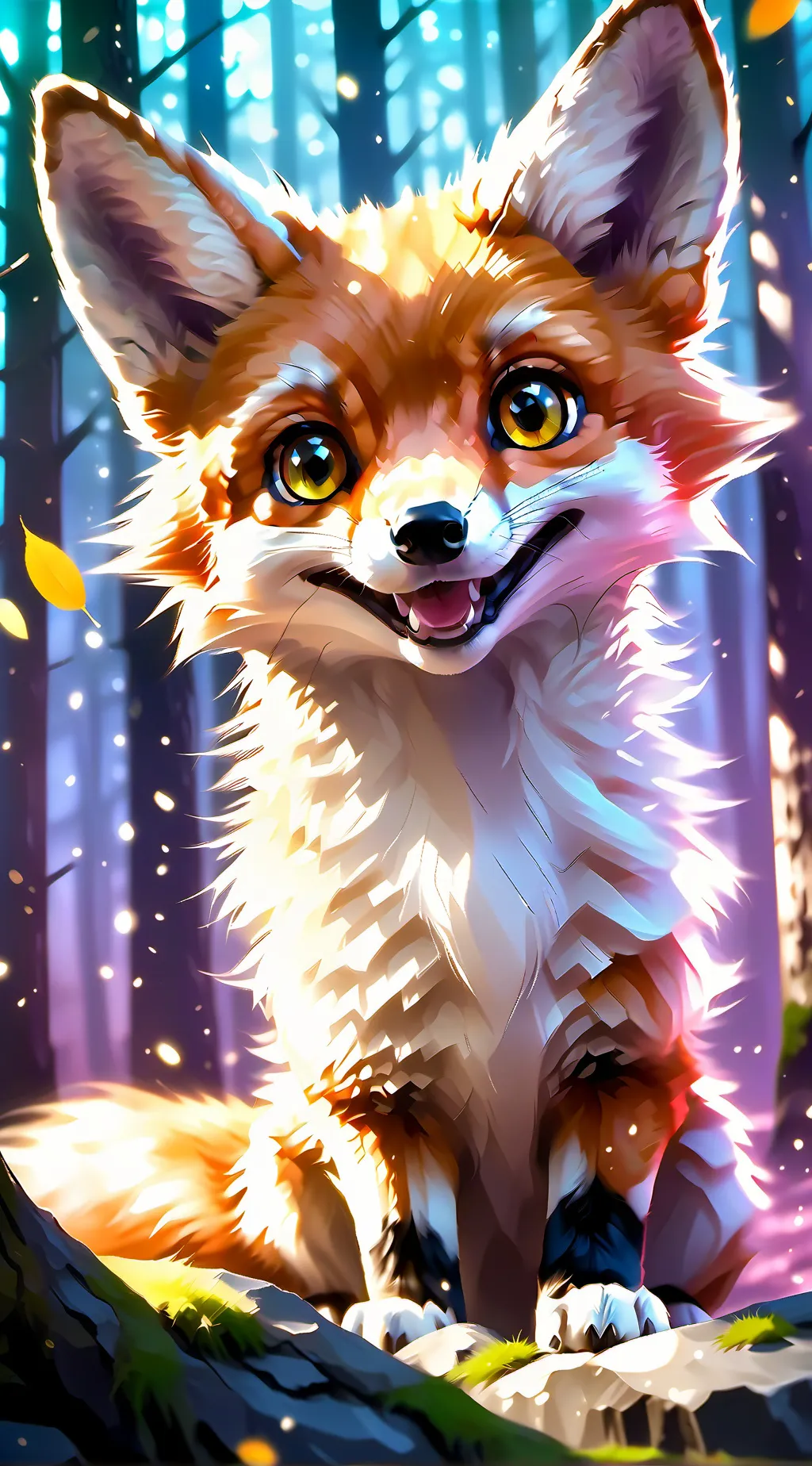 ai character: fox  background