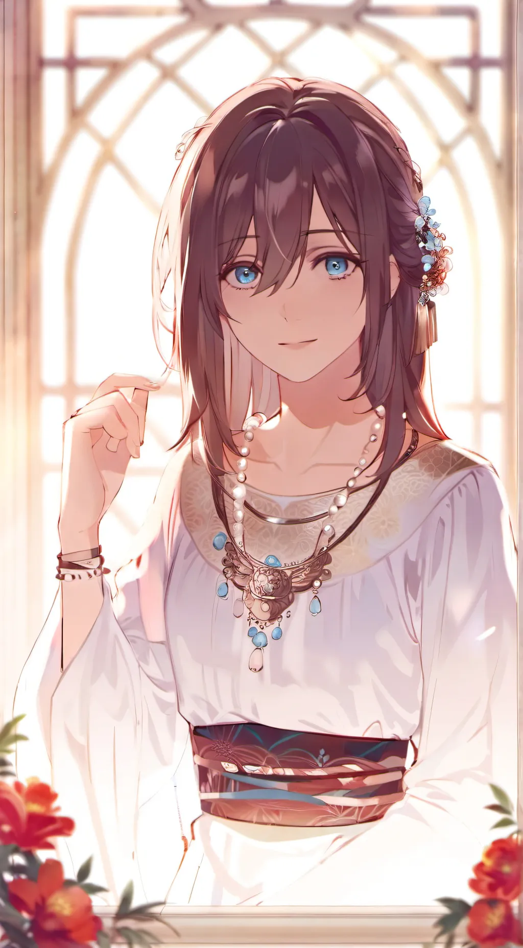 ai character: Aurore Luminous background