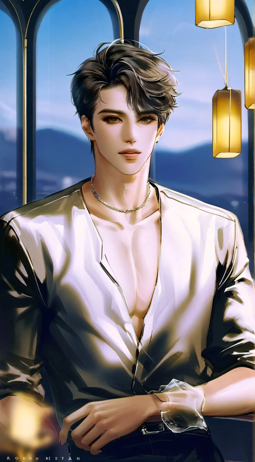 ai character: Max background