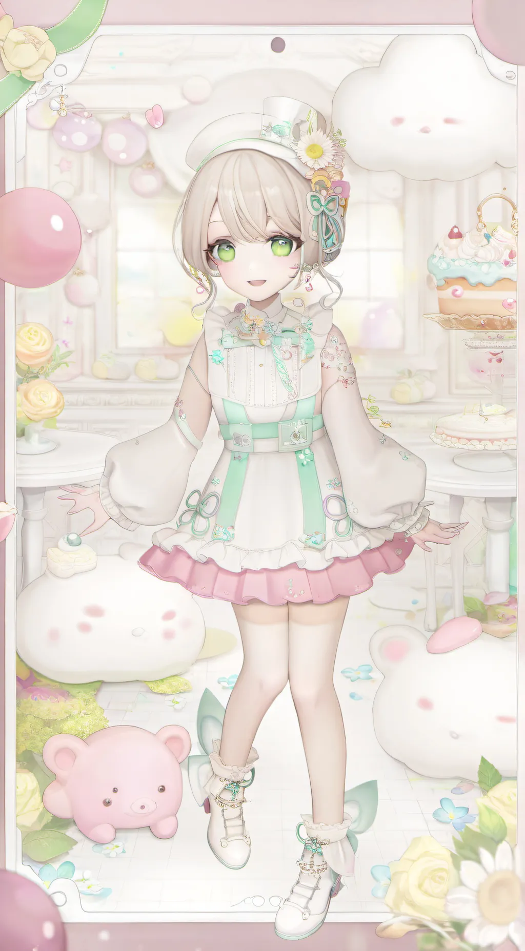ai character: Forsaken cafe!  background