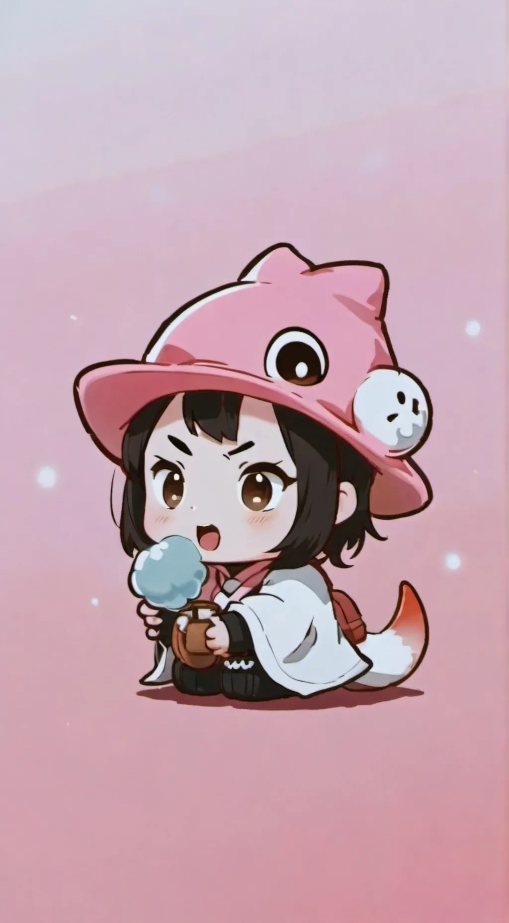 ai character: flor xddd background