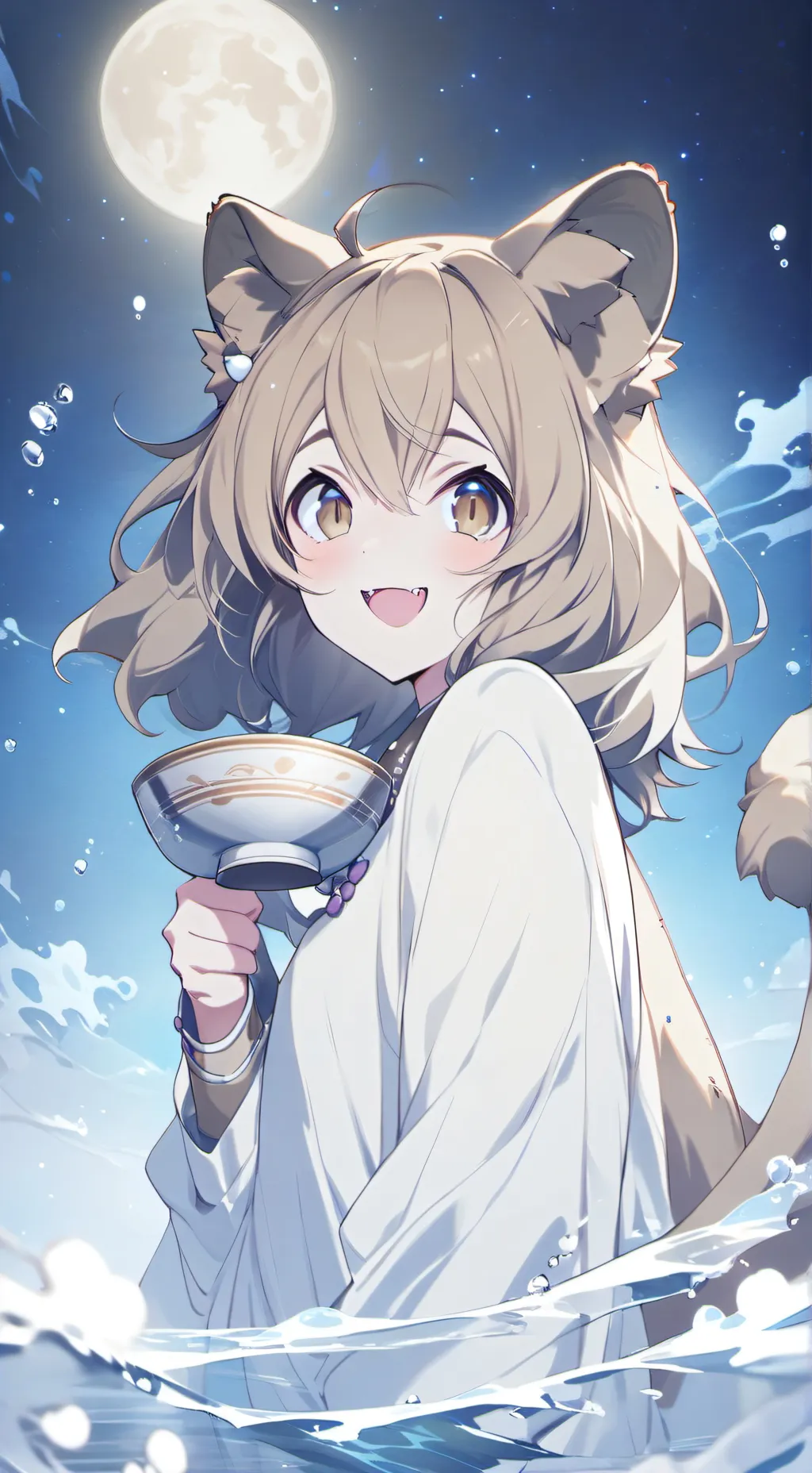 ai character: Spirit of the Tan Lioness background