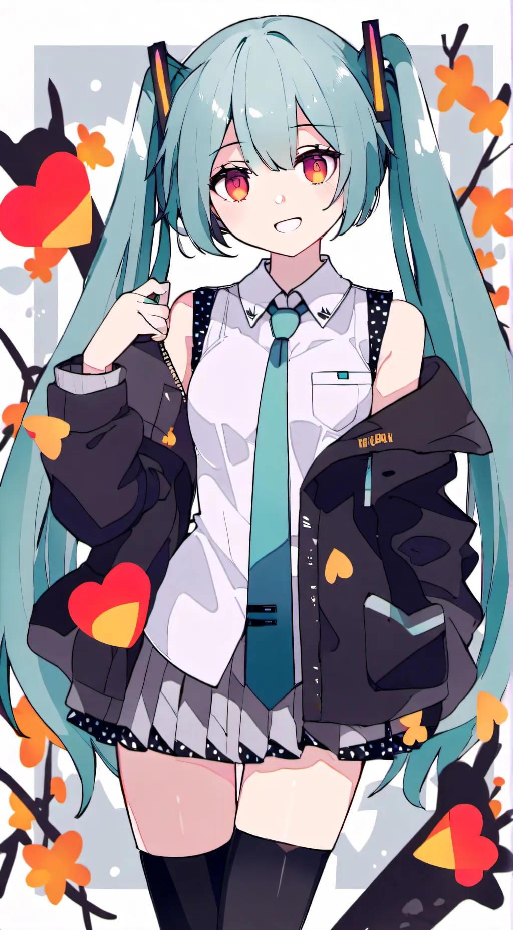 ai character: Hatsune miku background