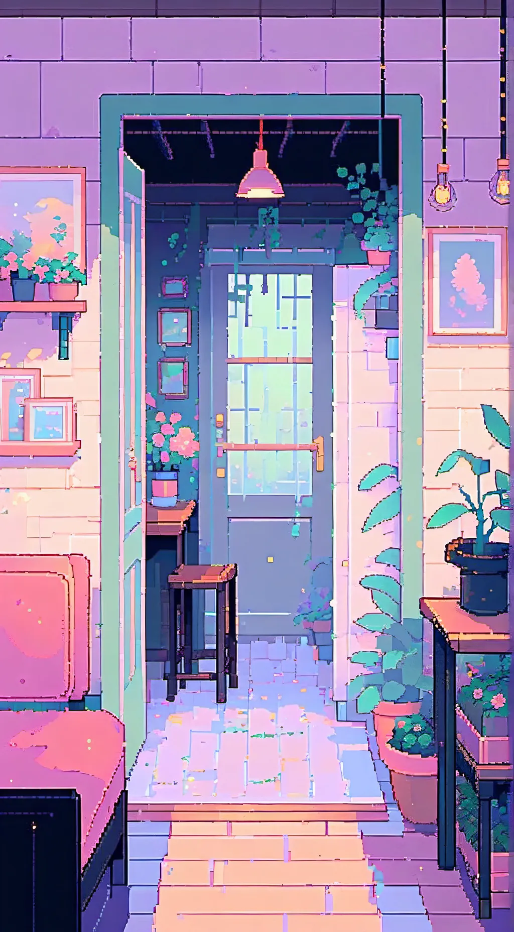 ai character: Crk sleepover background