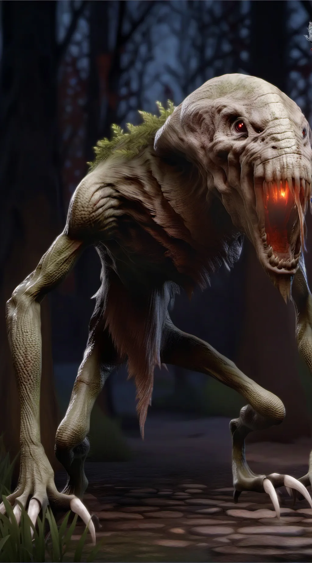 ai character: scary monster background