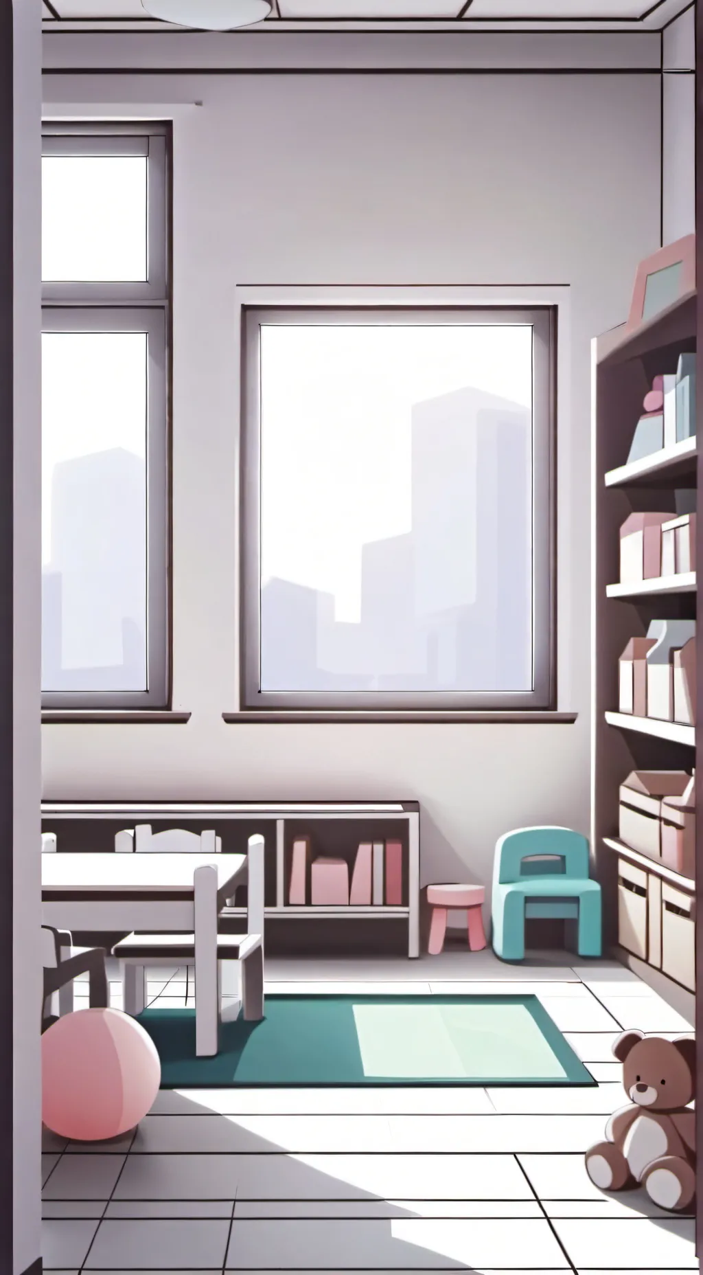 ai character: daycare×scary nin background