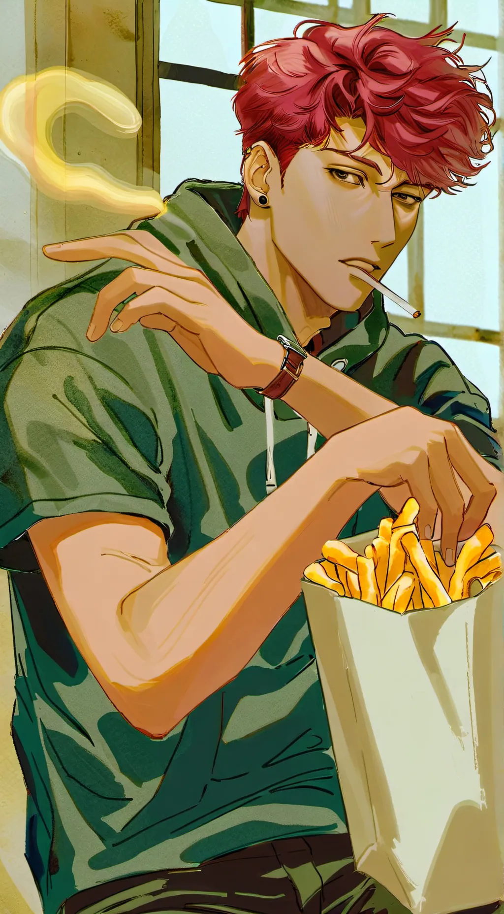 ai character: Tord and Maria￼ background