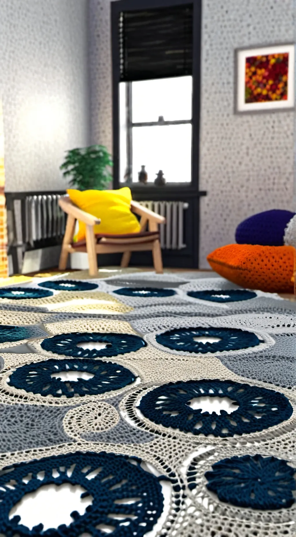 ai character: Ds crochet chaos background