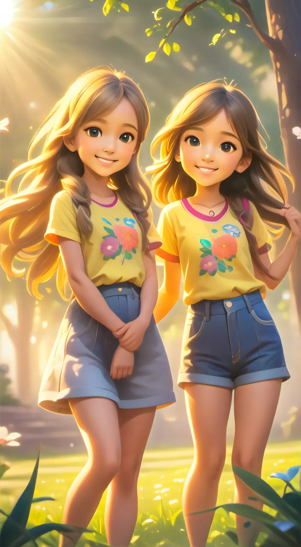 ai character: Atarah and Yanna background