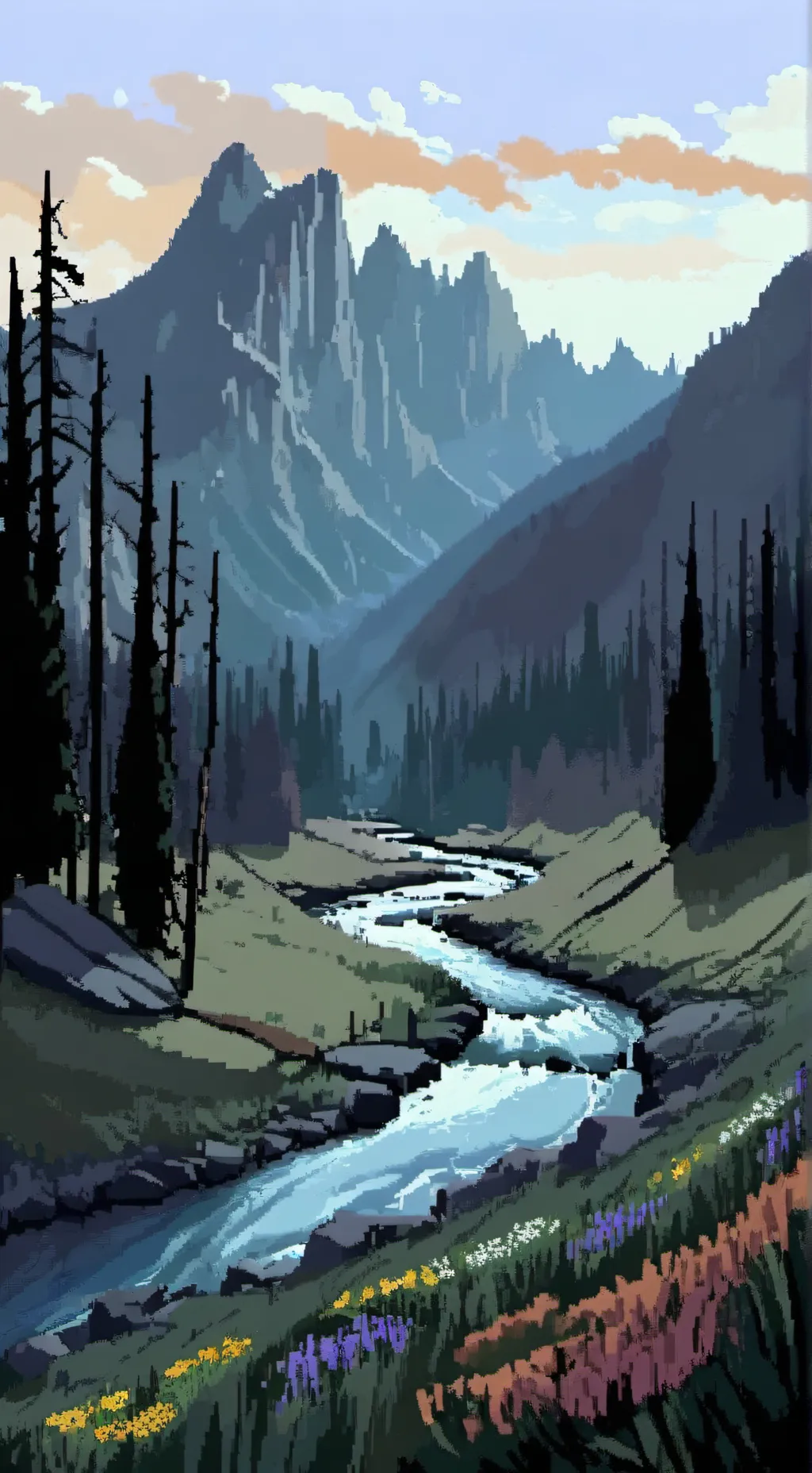 ai character: 99nights in the fo background