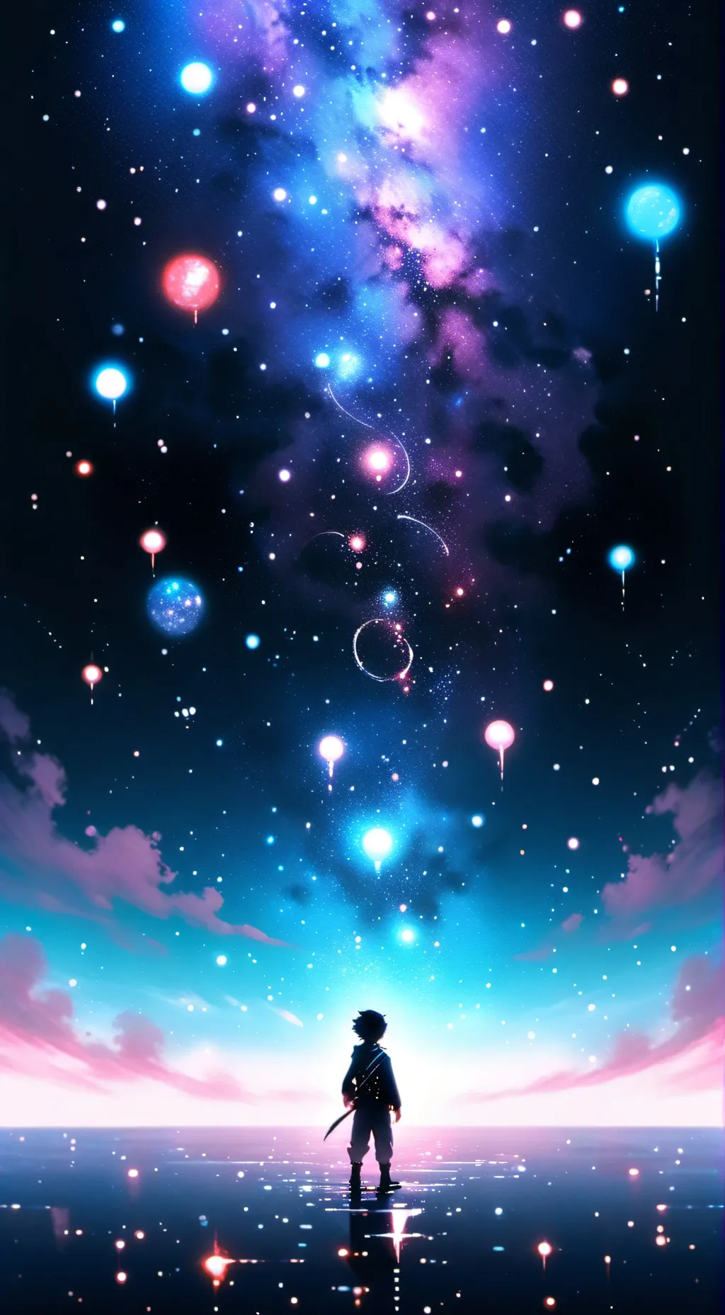 ai character: evade but epic background