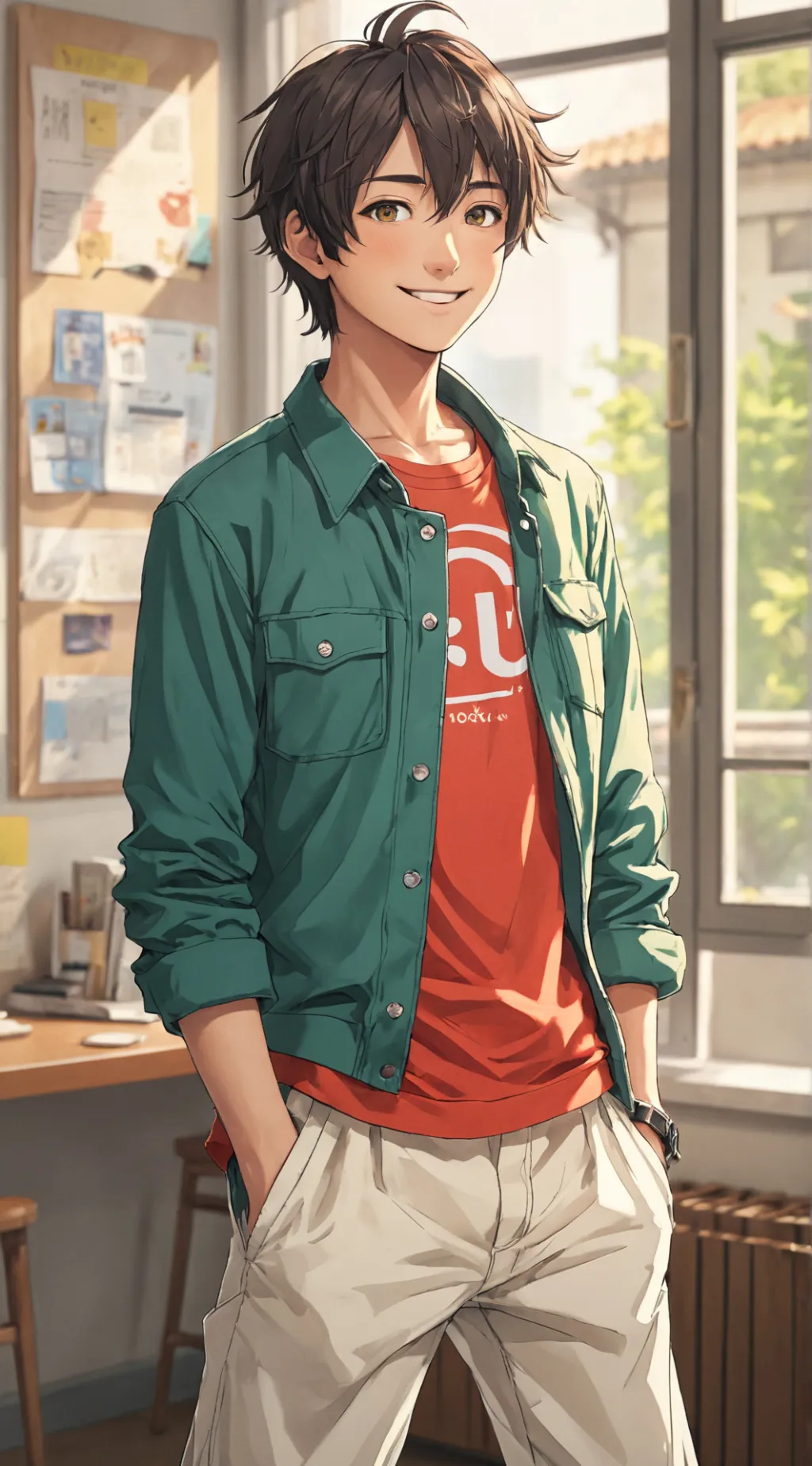 ai character: The Optimistic Rival background