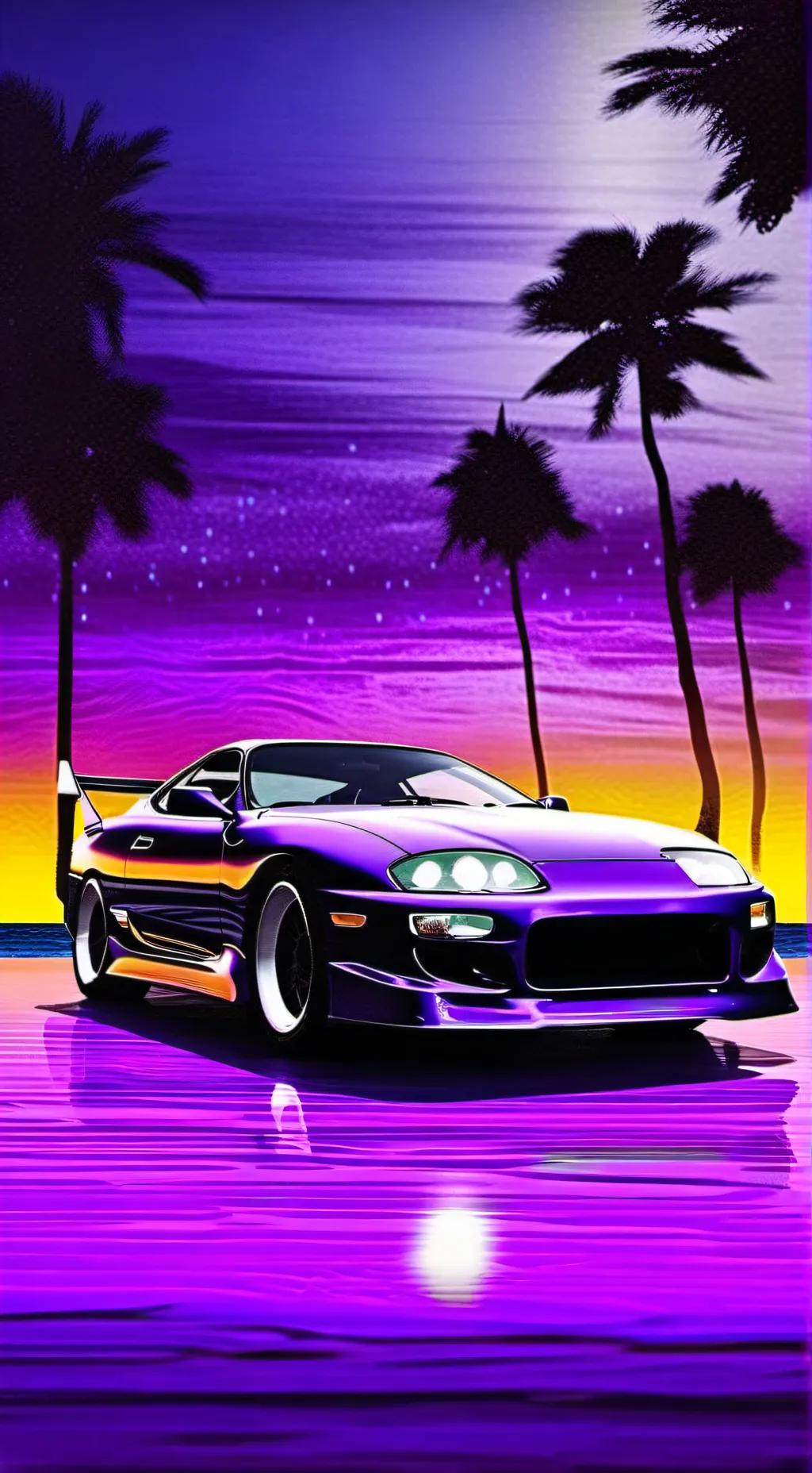 ai character: toyota supra background