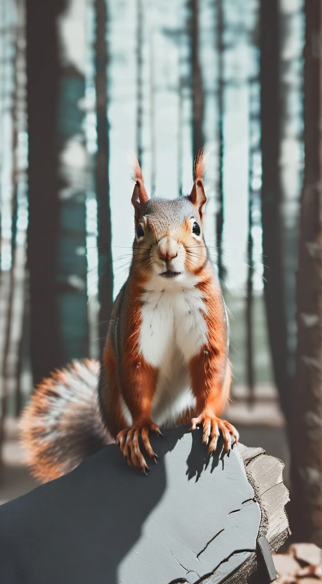 ai character: A squirrel  background