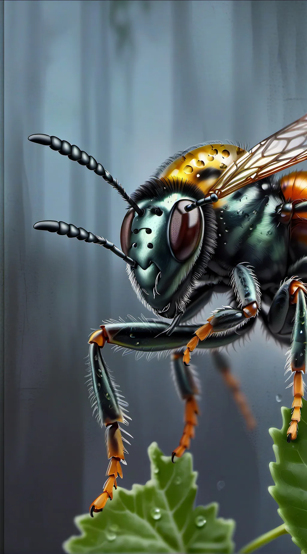 ai character: abeja  background