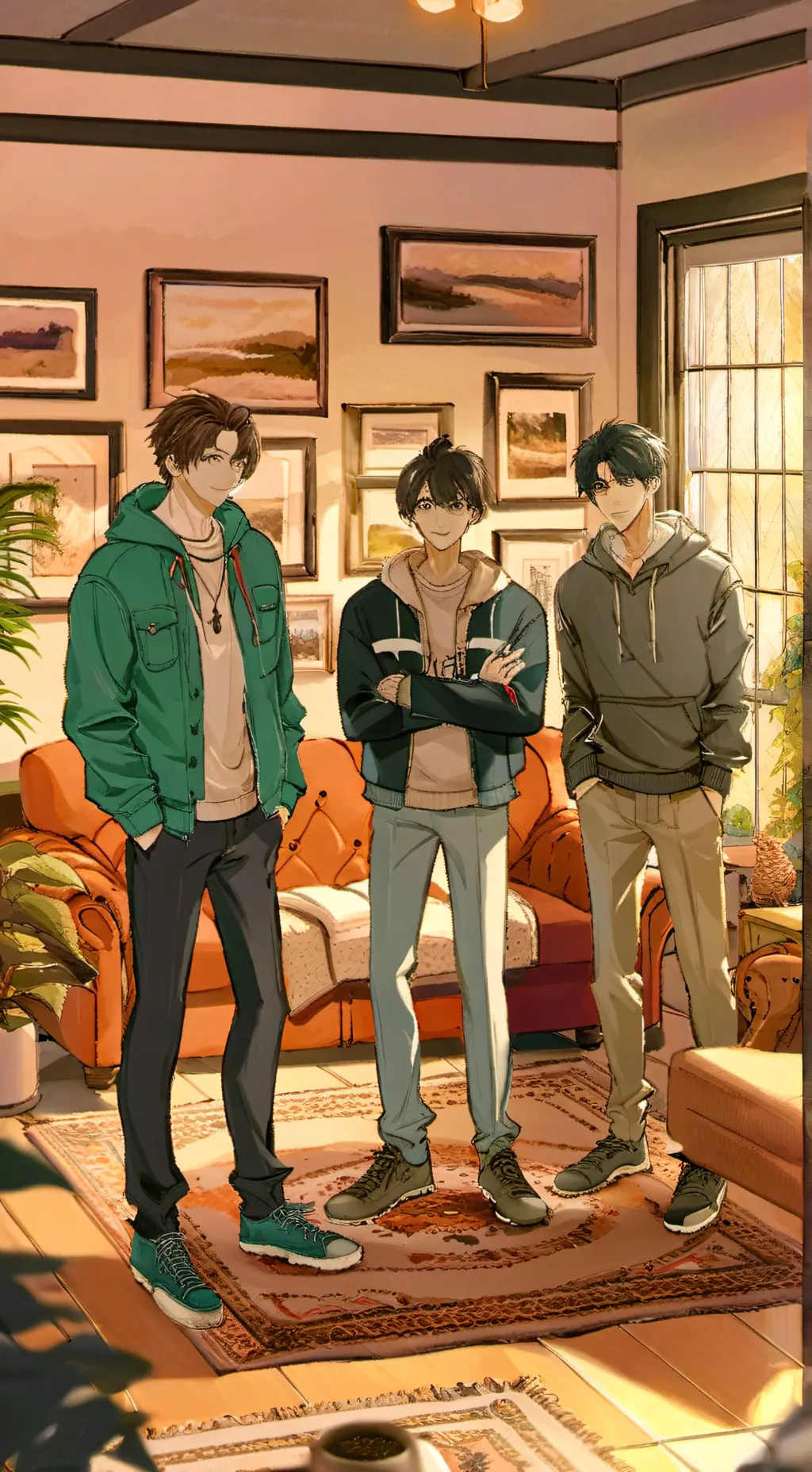 ai character: Друзья background