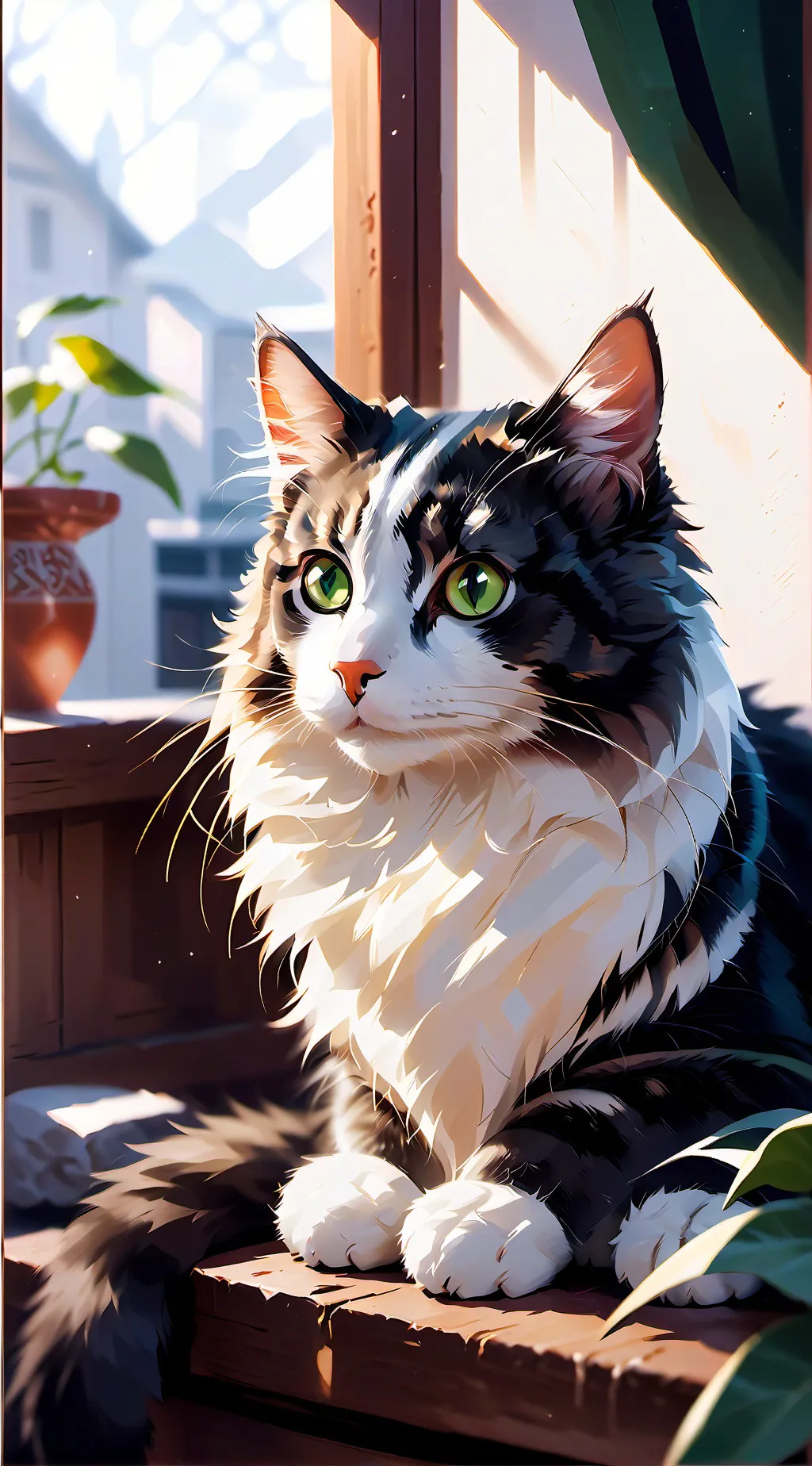 ai character: gato adivino  background