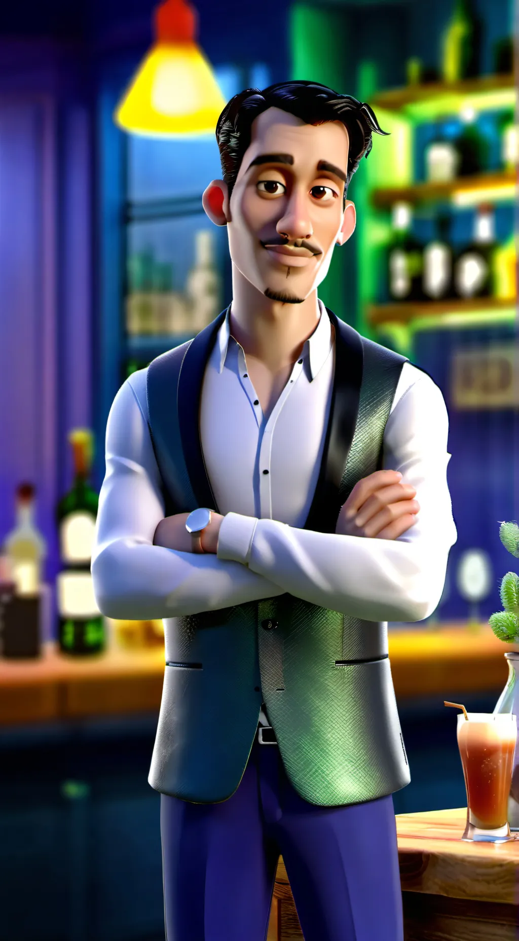 ai character: Ur Crush background