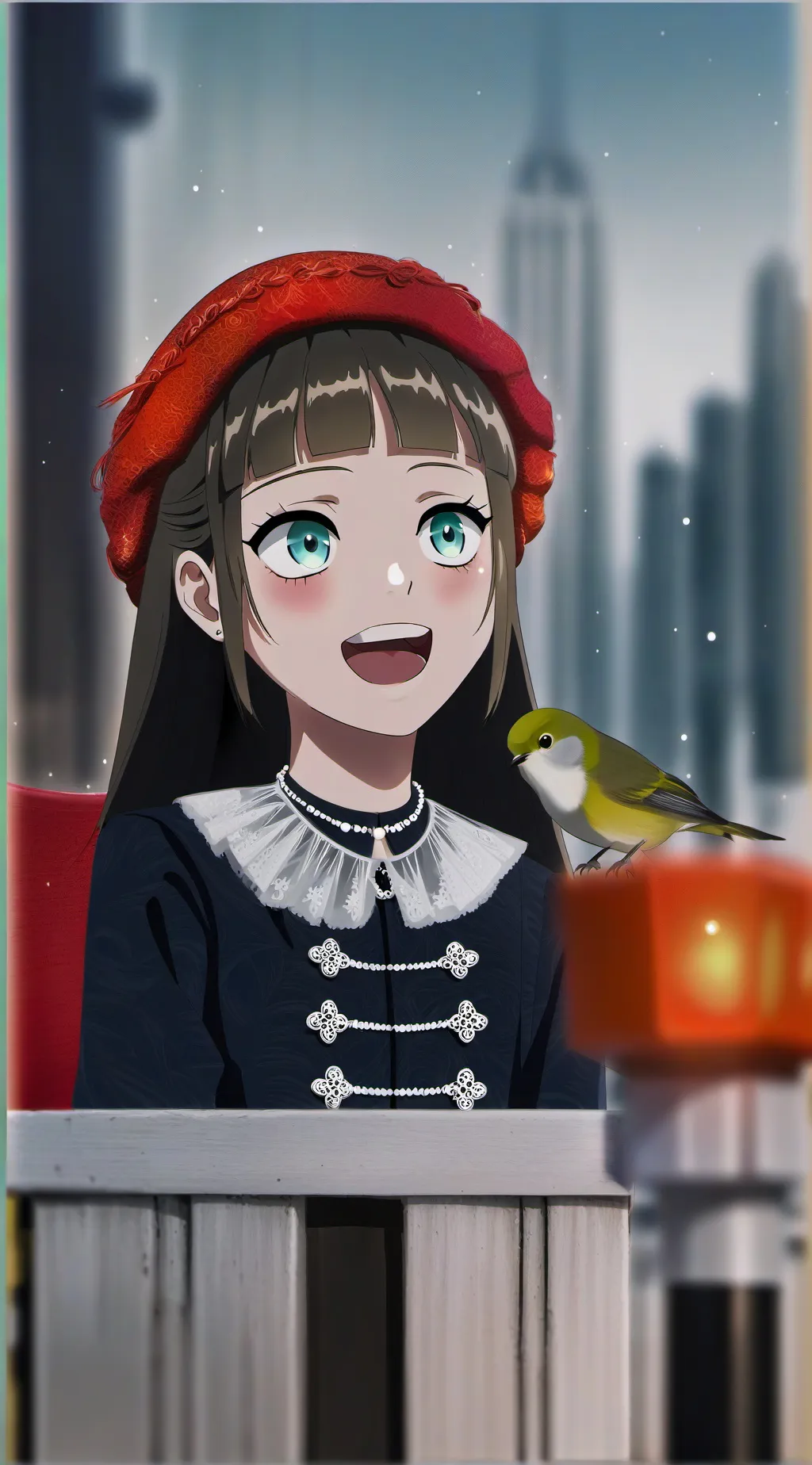 ai character: Maëlle  background