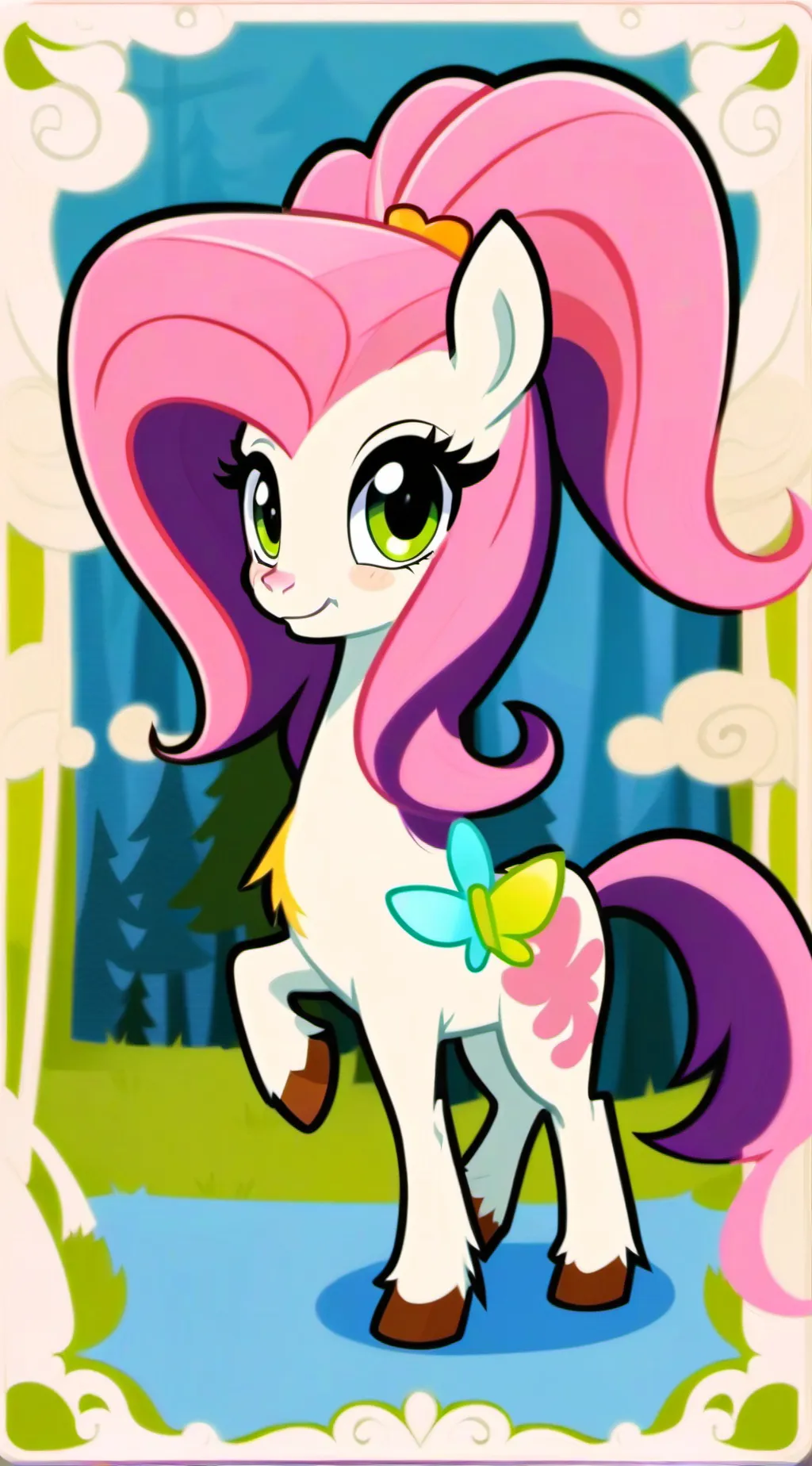 ai character: Pinkie pie background