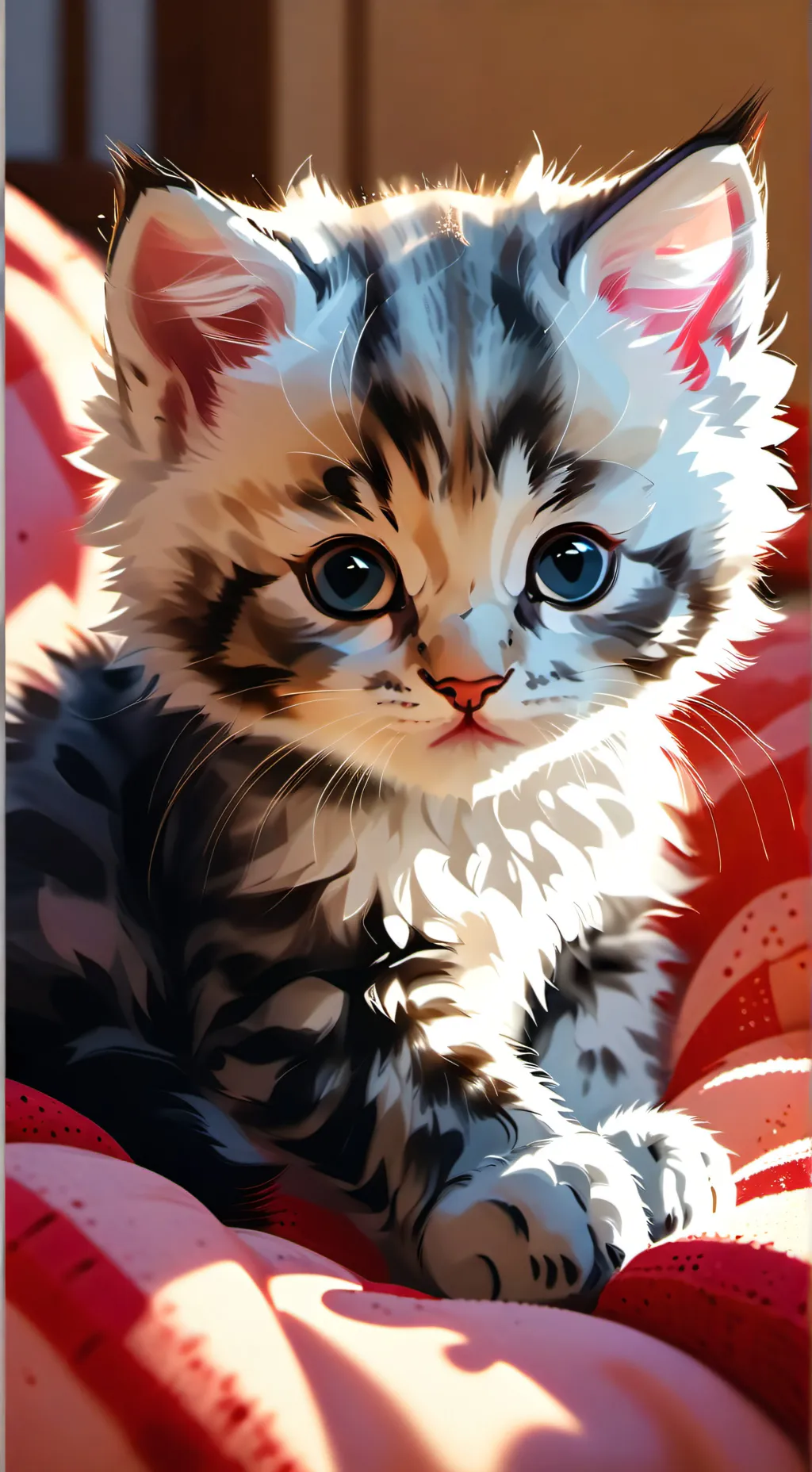 ai character: adorable cat background