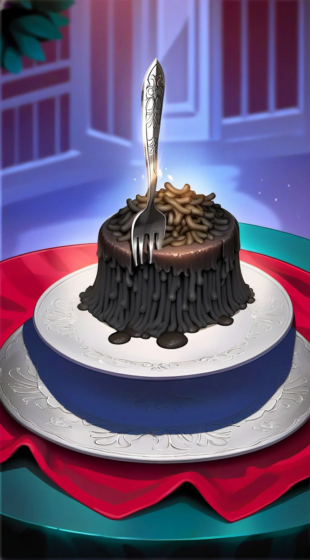 ai character: secret staycation  background