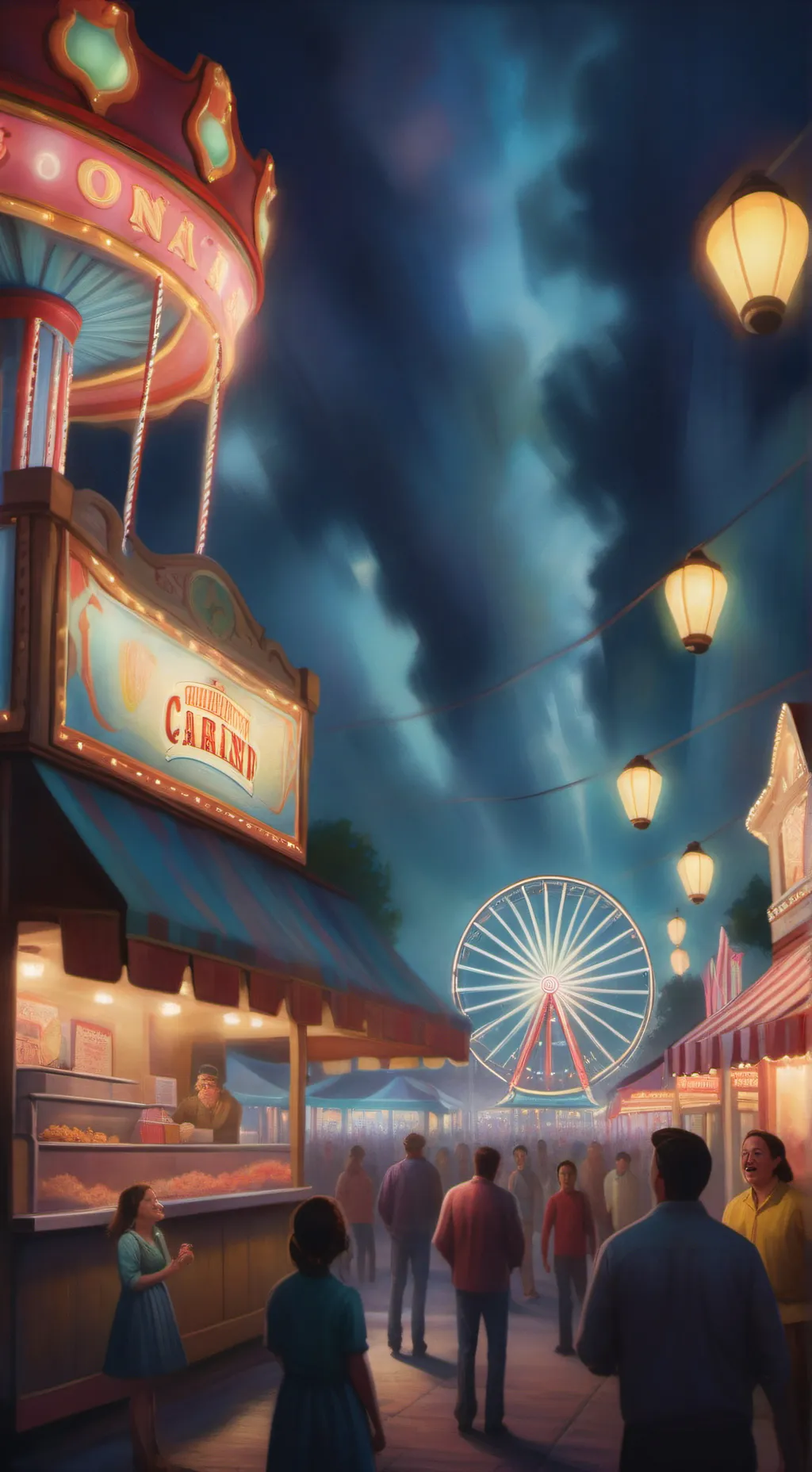 ai character: Cc at the stf background