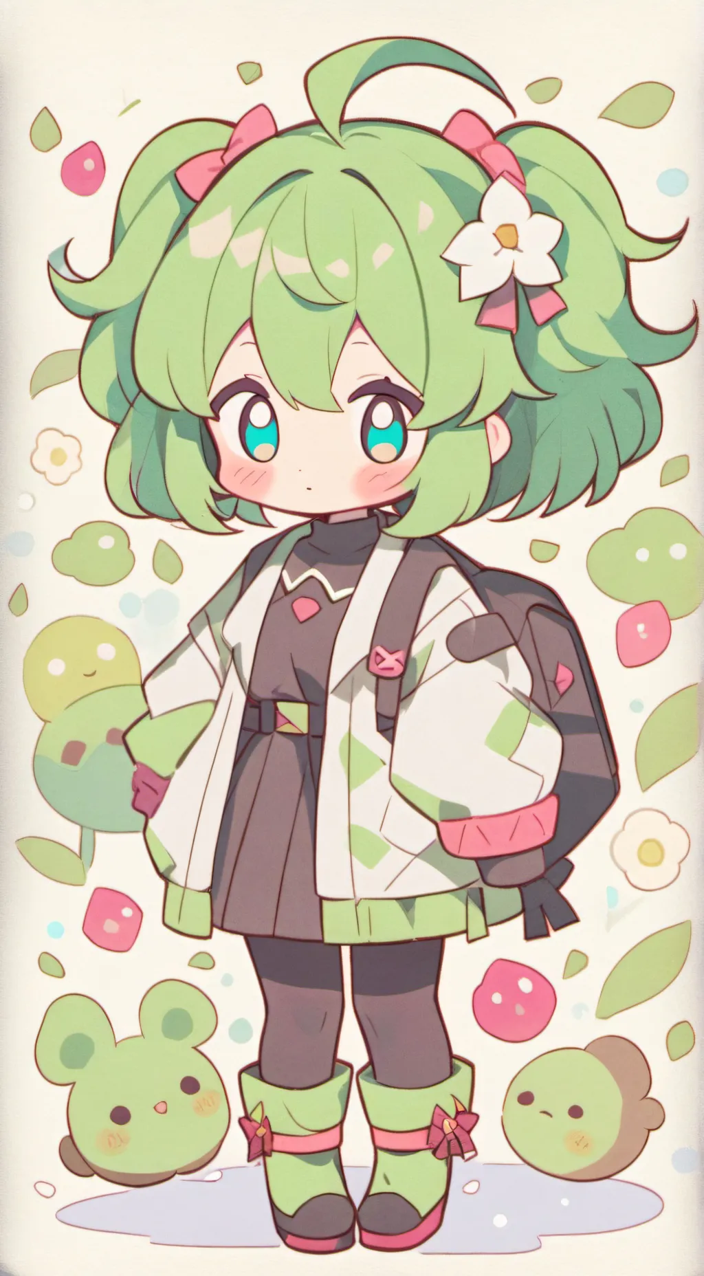 ai character: :~dekus lil sis~: background