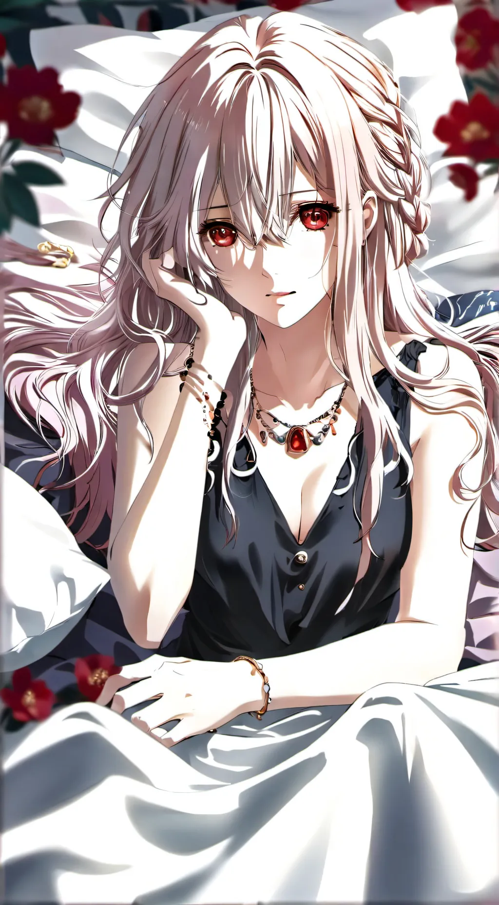 ai character: Rose background