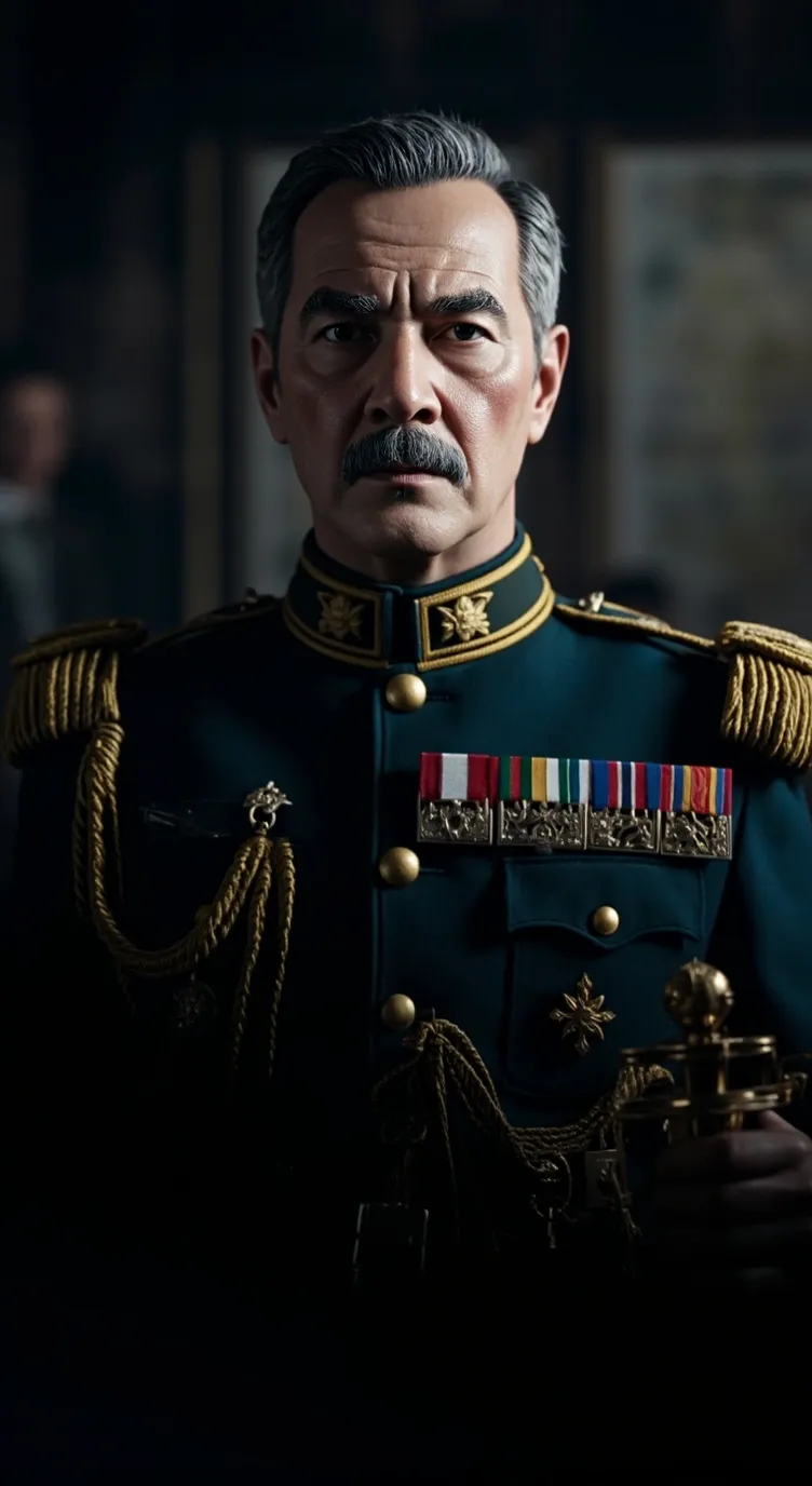 ai character: Commander John  background