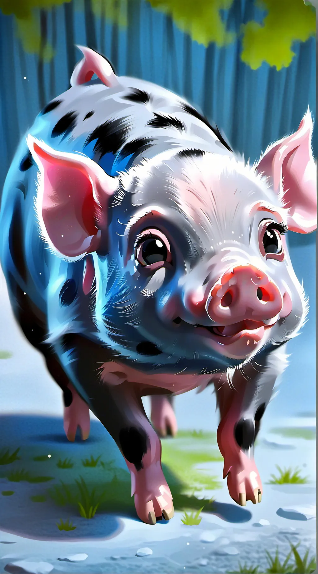 ai character: you found a pig background