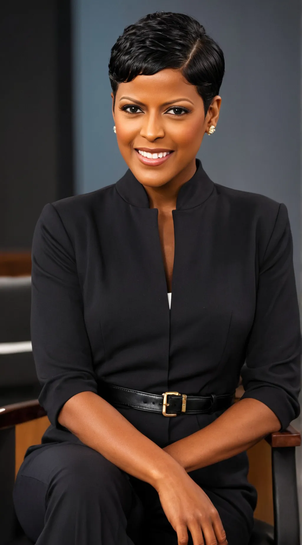 ai character: Tamron Hall  background