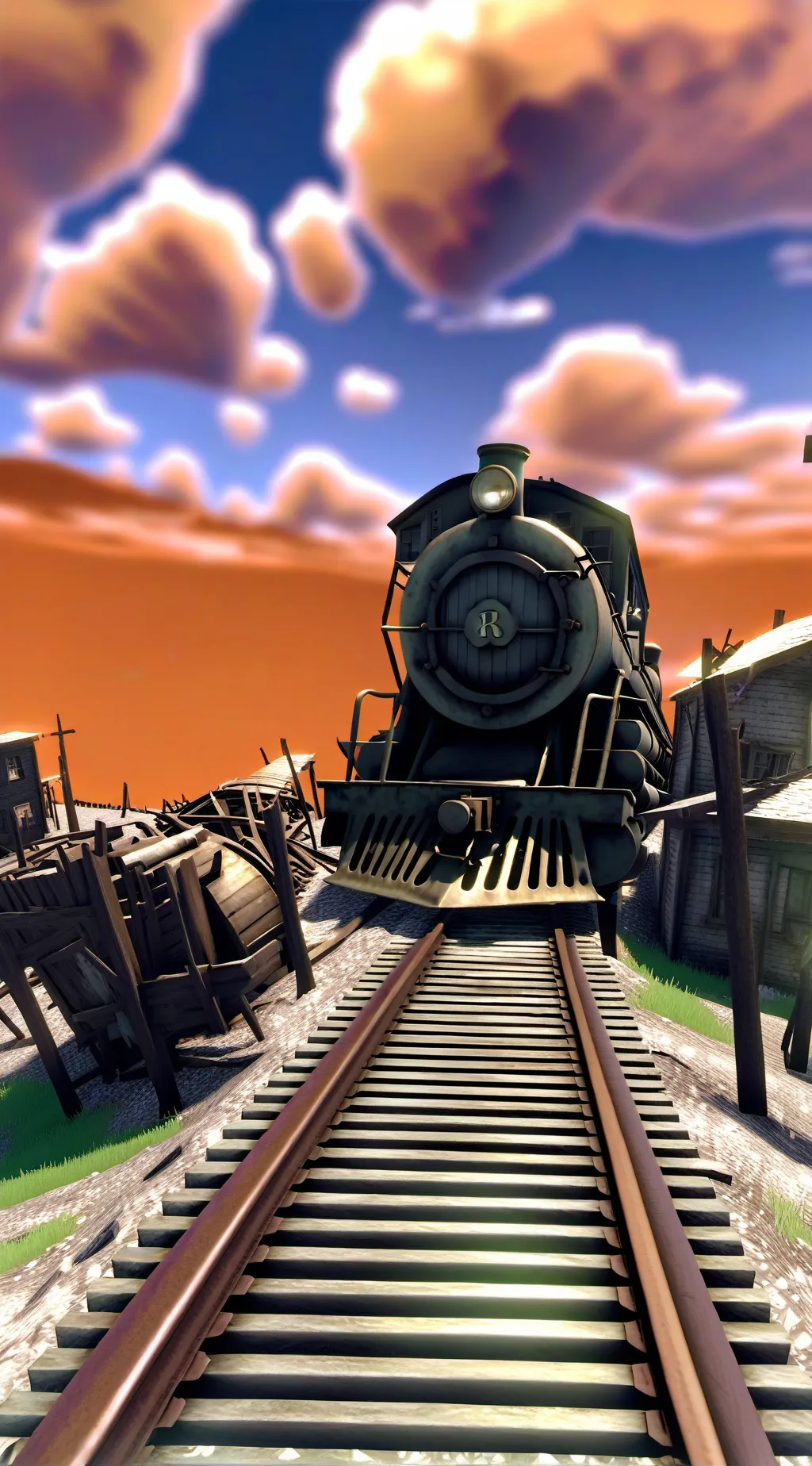 ai character: Dead rails  background