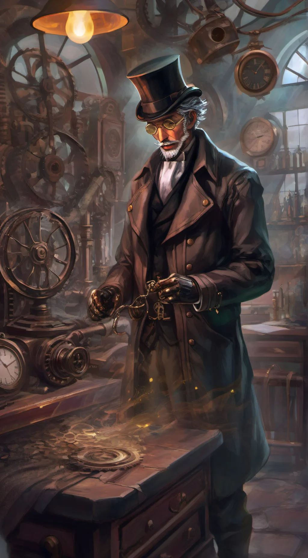 ai character: Thaddeus Cogwright background