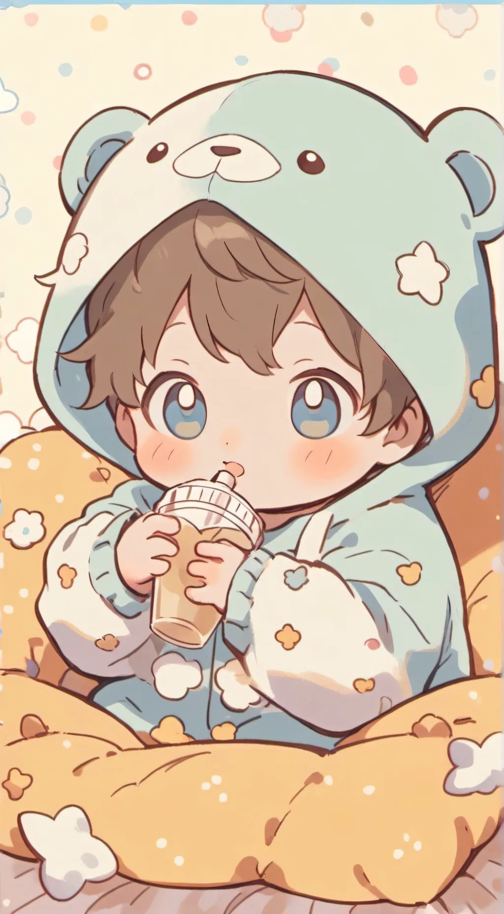 ai character: MEAN BRATTY BABY background