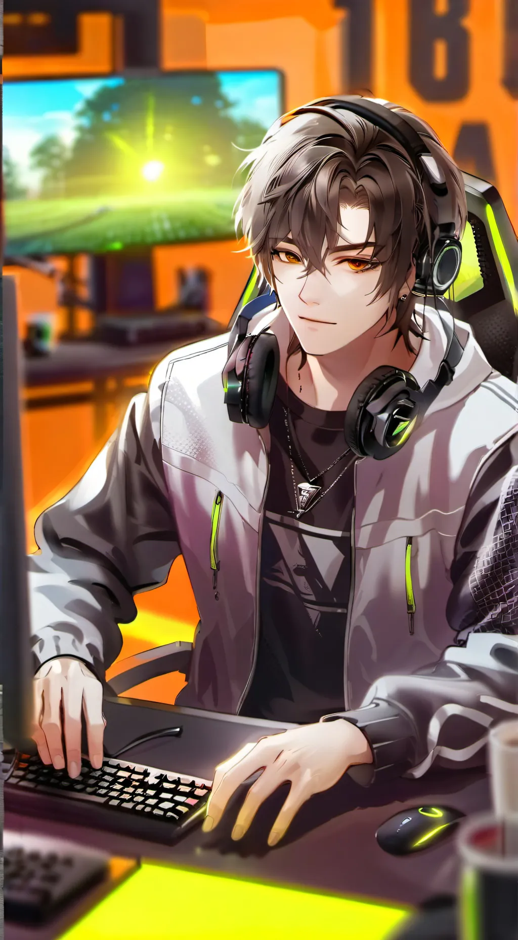 ai character: ☄Mathias☄ background