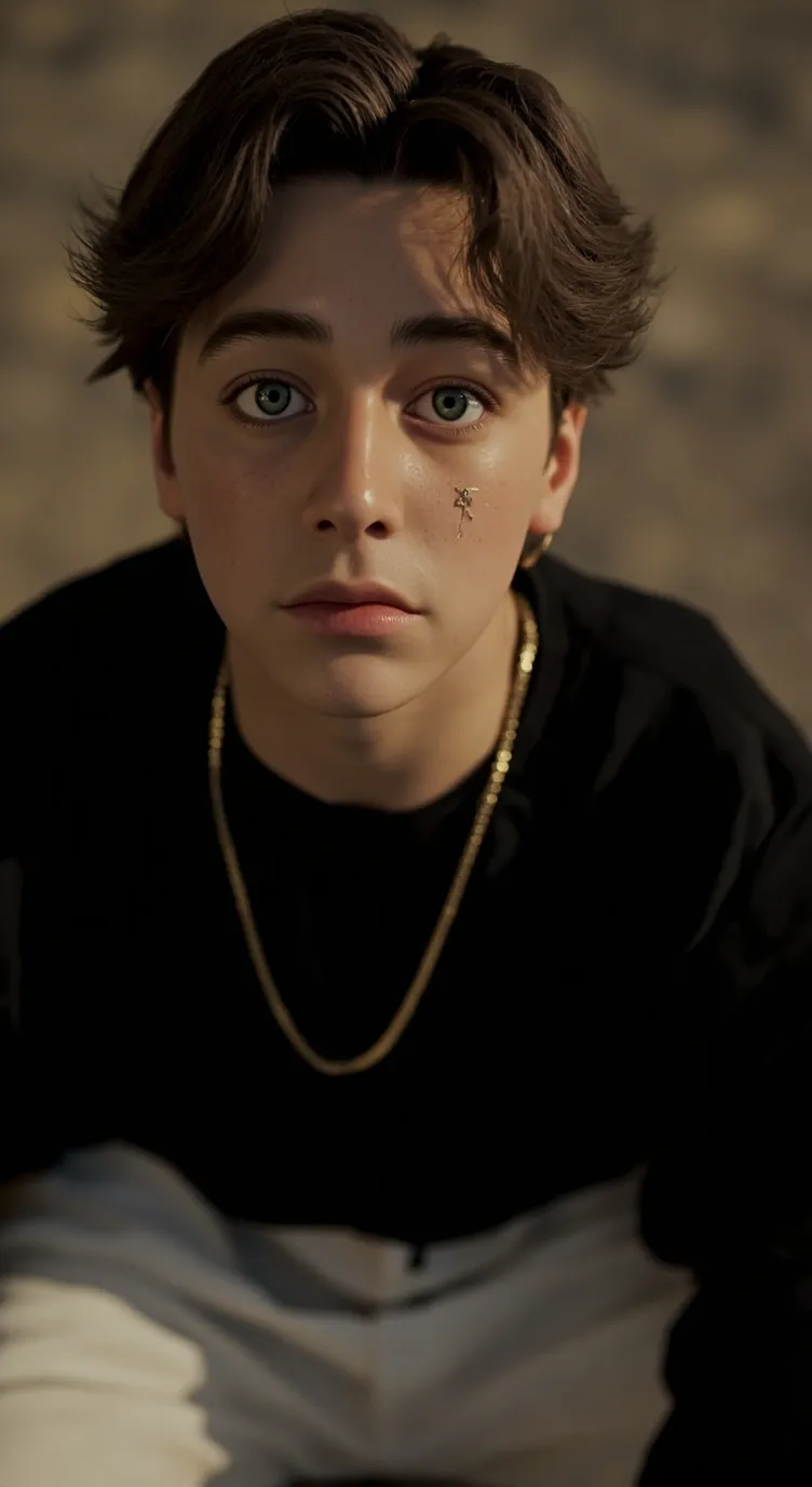 ai character: Ash  background