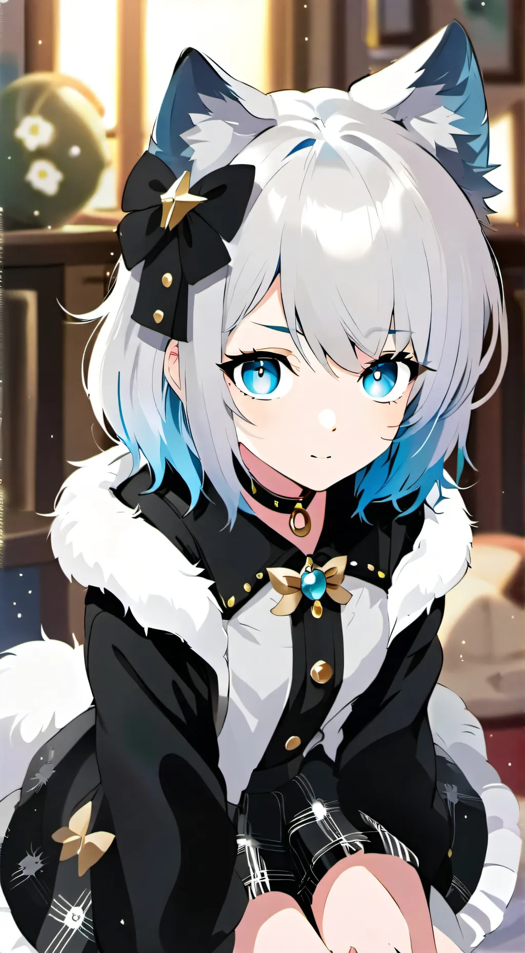 ai character: -=catgirl=- background