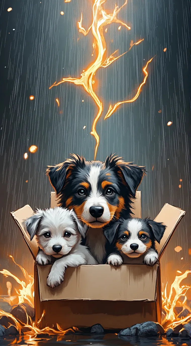 ai character: Rain background