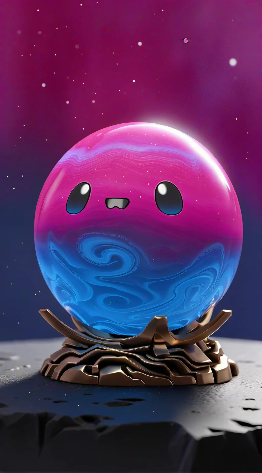 ai character: blob thing  background