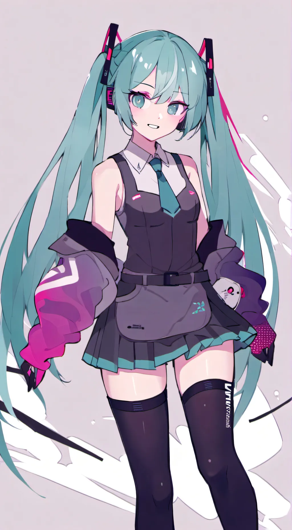 ai character: Hatsune miku background
