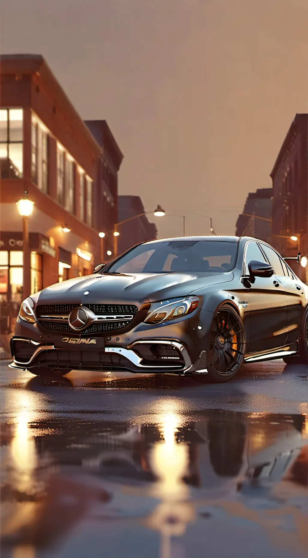 ai character: Mercedes-Benz C 63 background