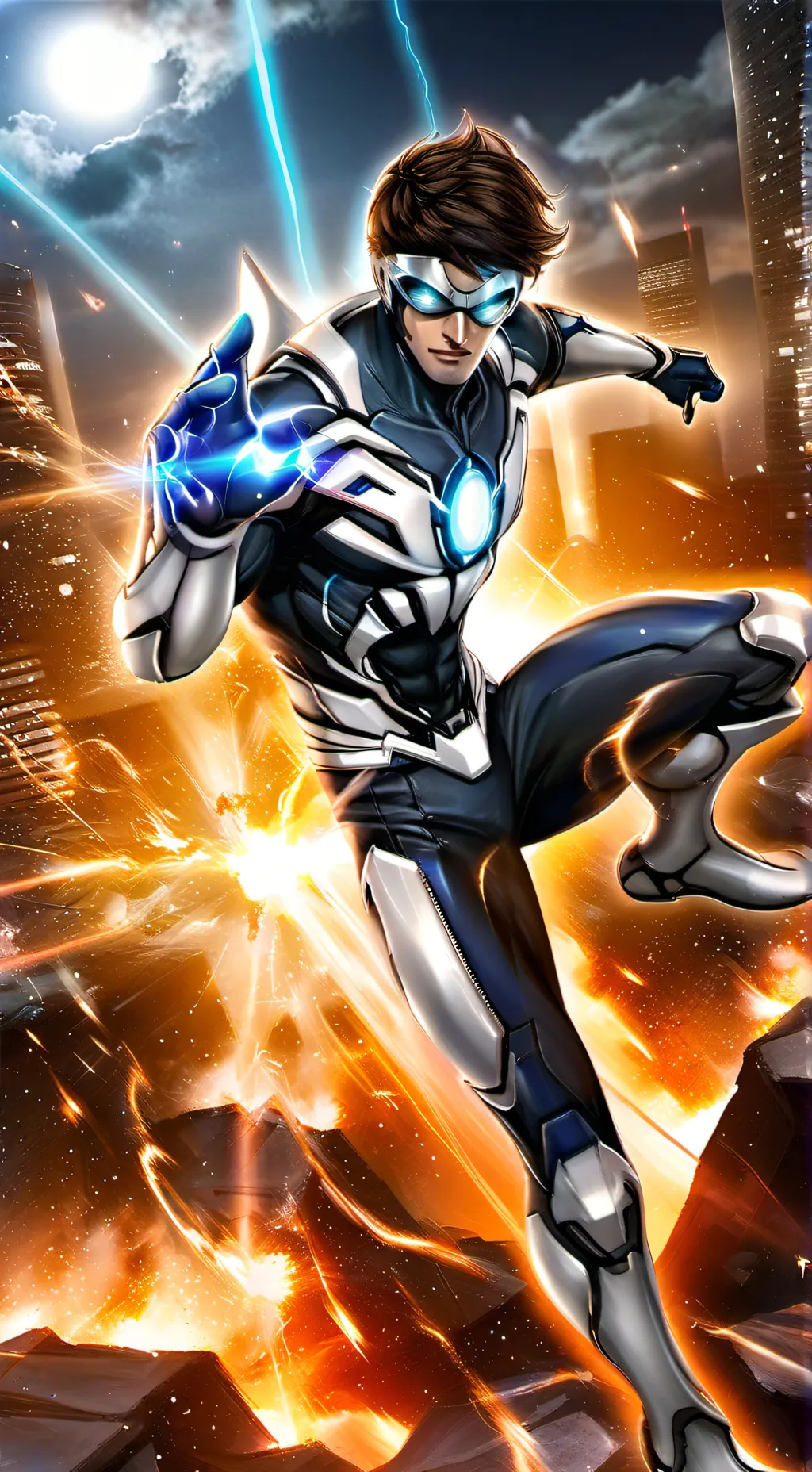 ai character: Max steel background