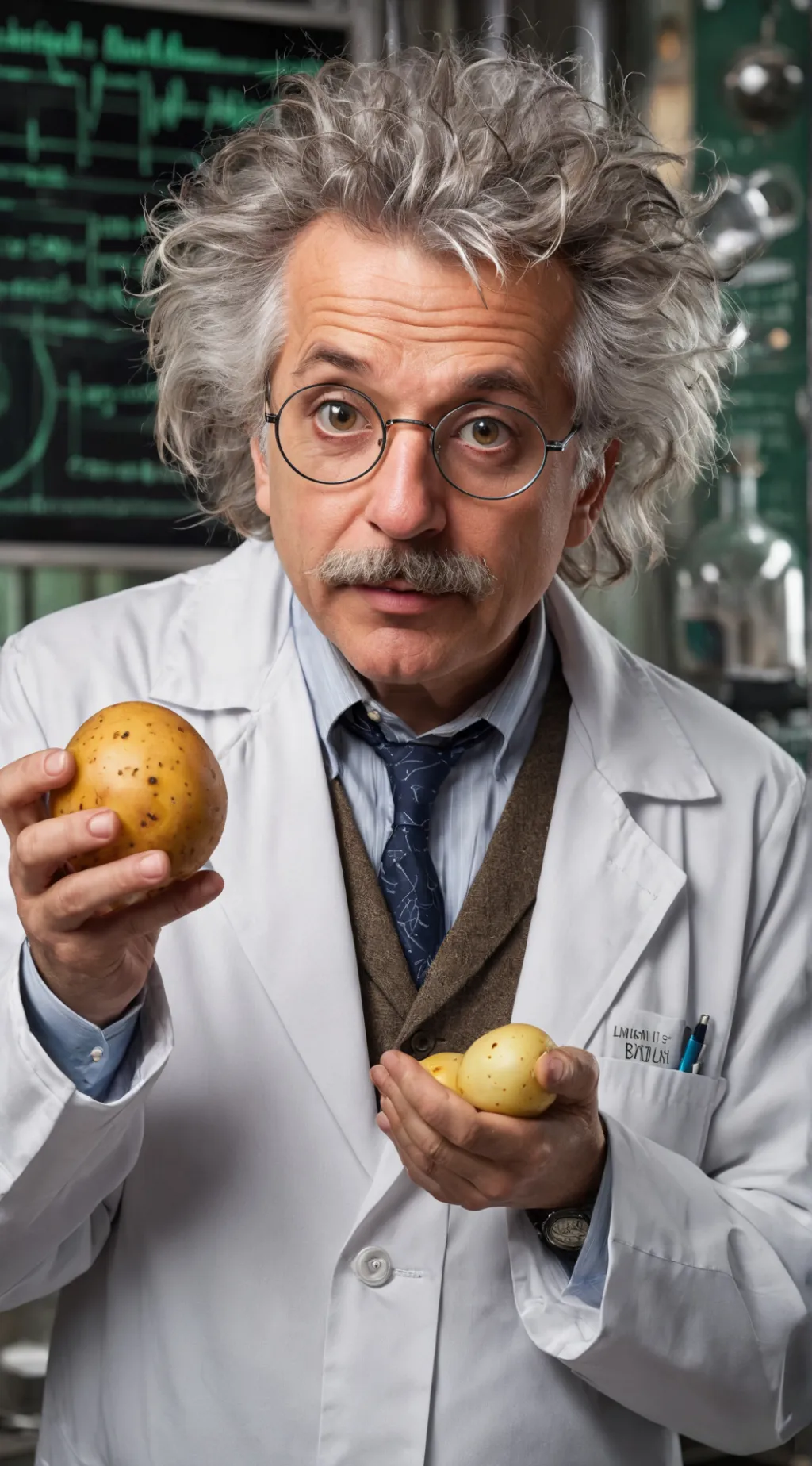 ai character: Prof. Meme-o-Naut background