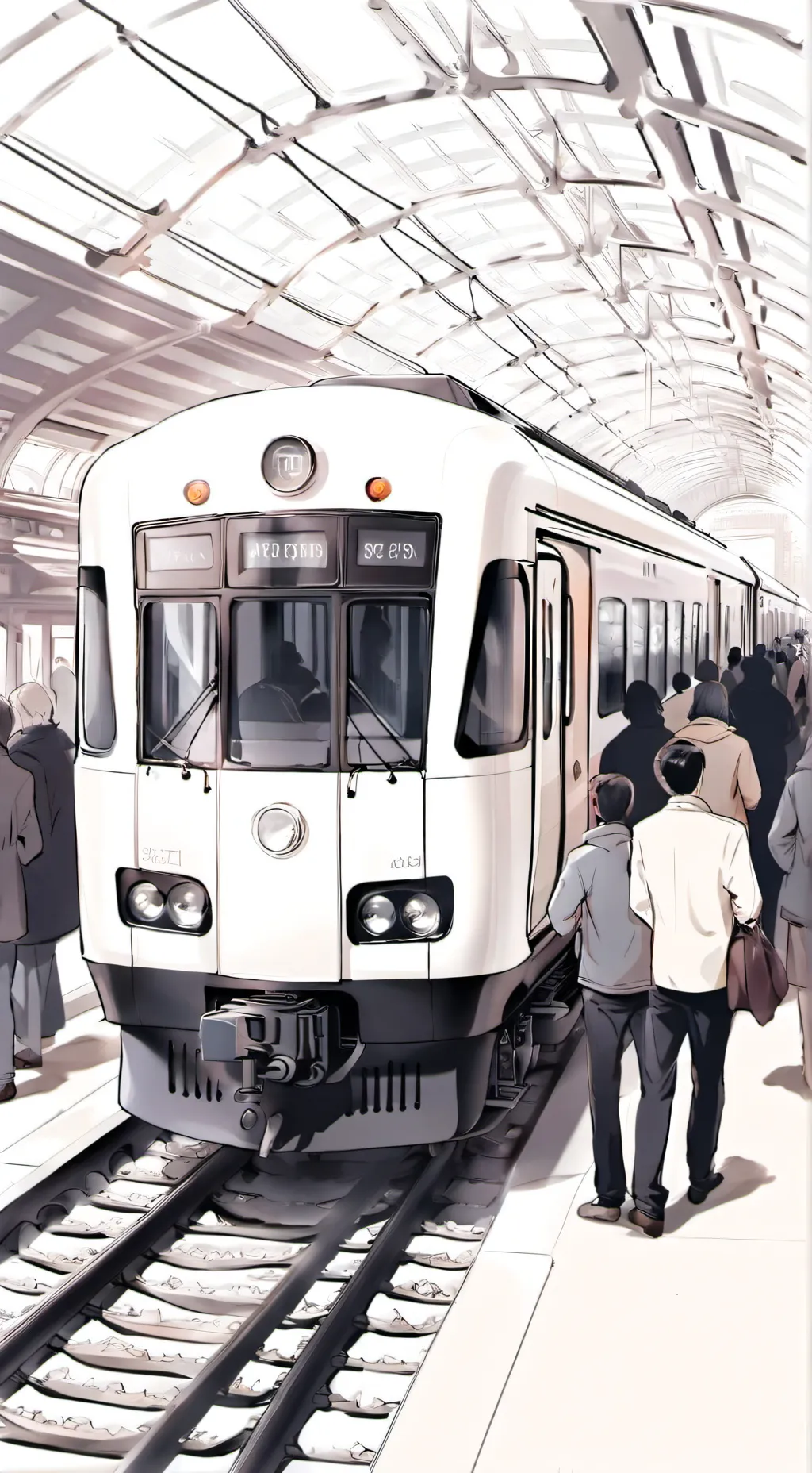 ai character: поезд background