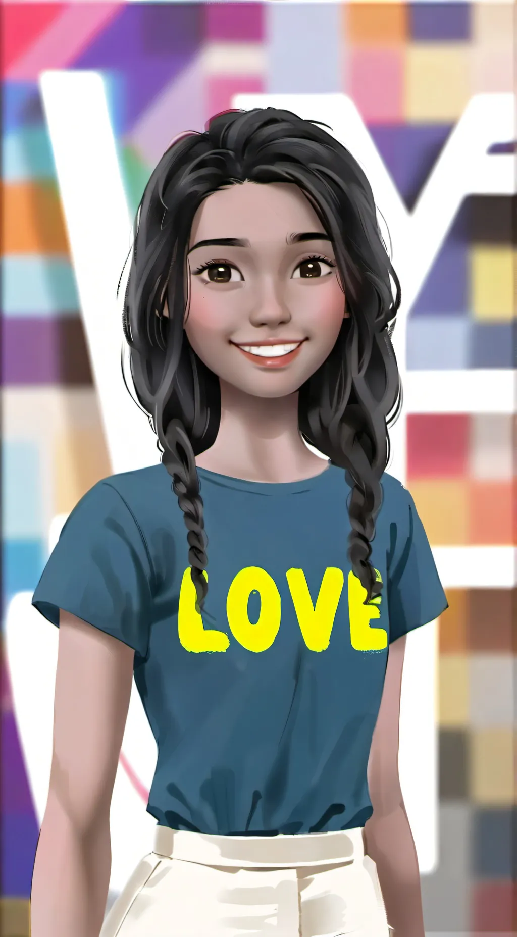 ai character: lily background