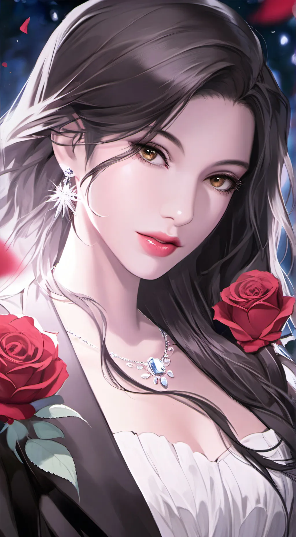 ai character: -´`•ᴍɪᴀ•´`- background